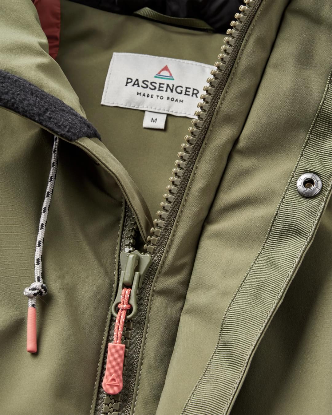 Baltic Recycled Insulated Jacket - Khaki - Flatlay