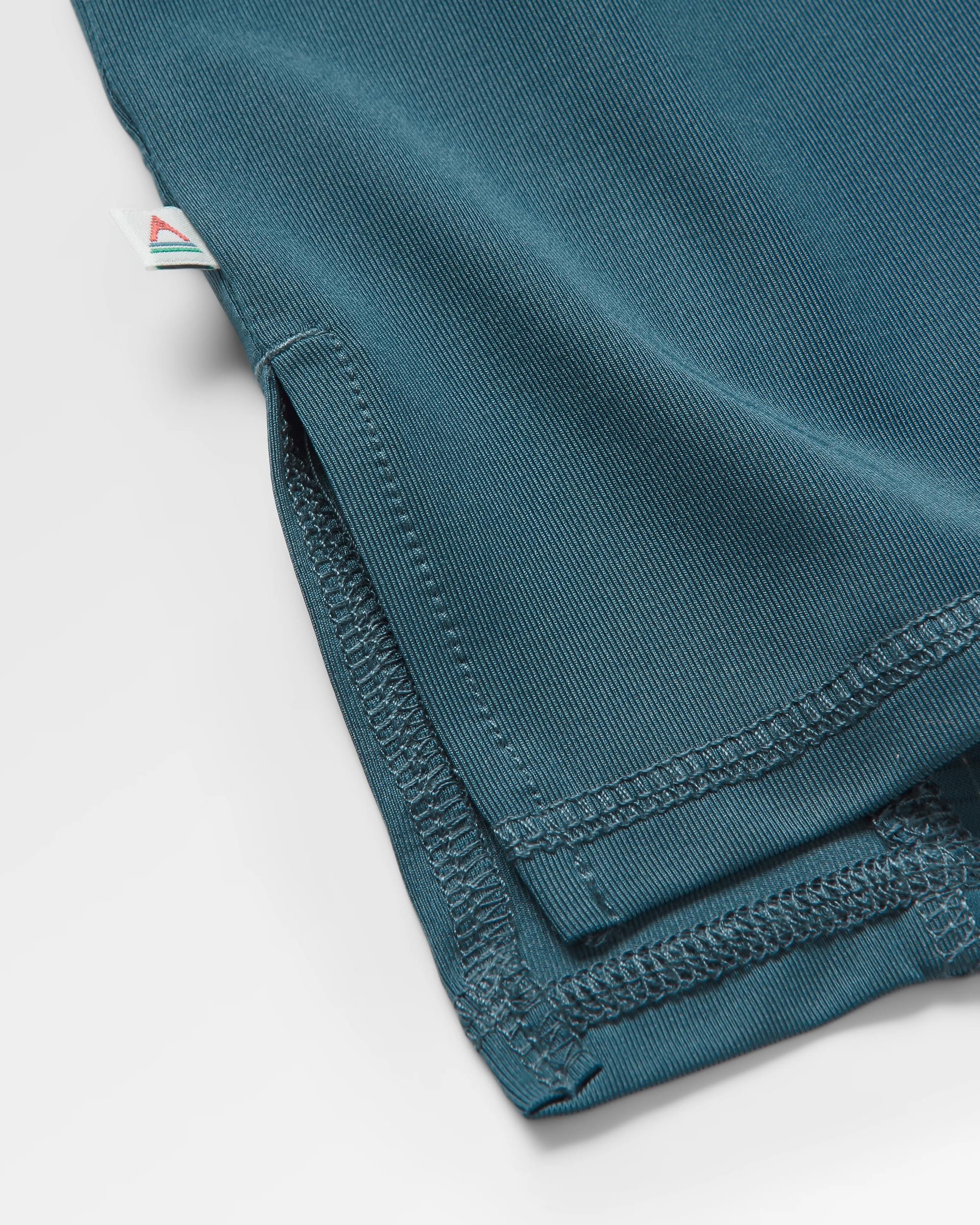 Dawn To Dusk Recycled Active T-shirt - Dark Denim - Flatlay