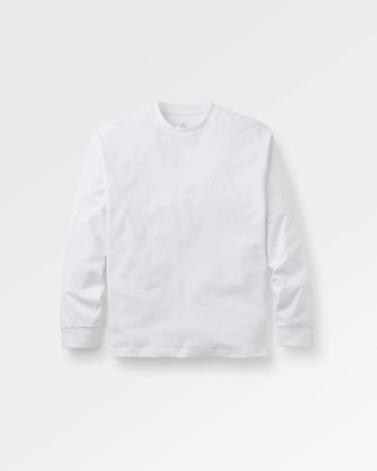 Vita Logo Relaxed Fit LS T-Shirt - White - Flatlay