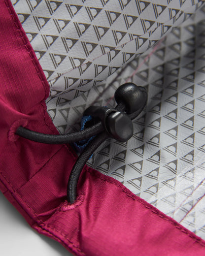 Trailscape Women's Recycled Waterproof Jacket - Fig/Wild Berry  - Flatlay