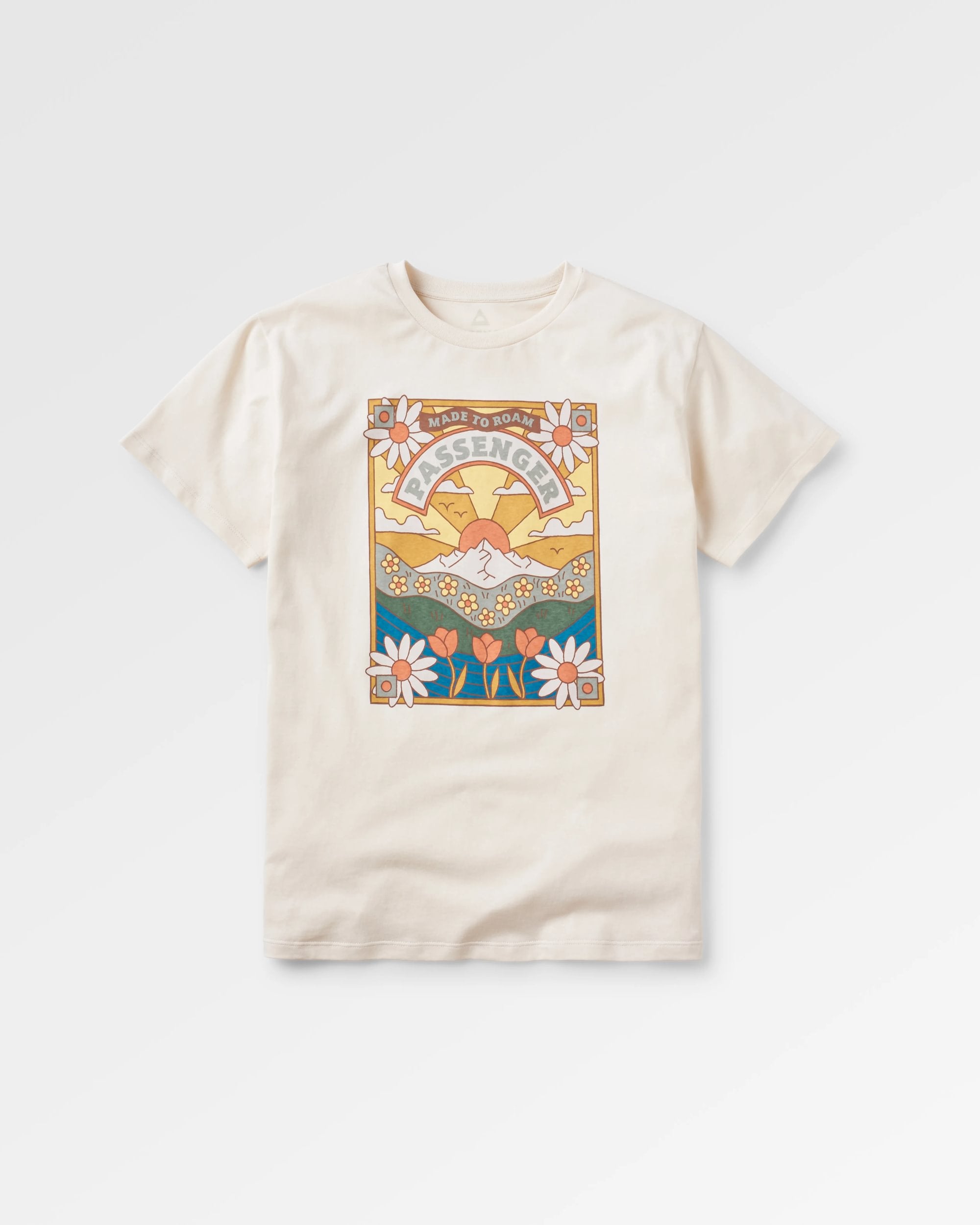 Seasonal Recycled Cotton Oversized T-Shirt - Birch - Flatlay