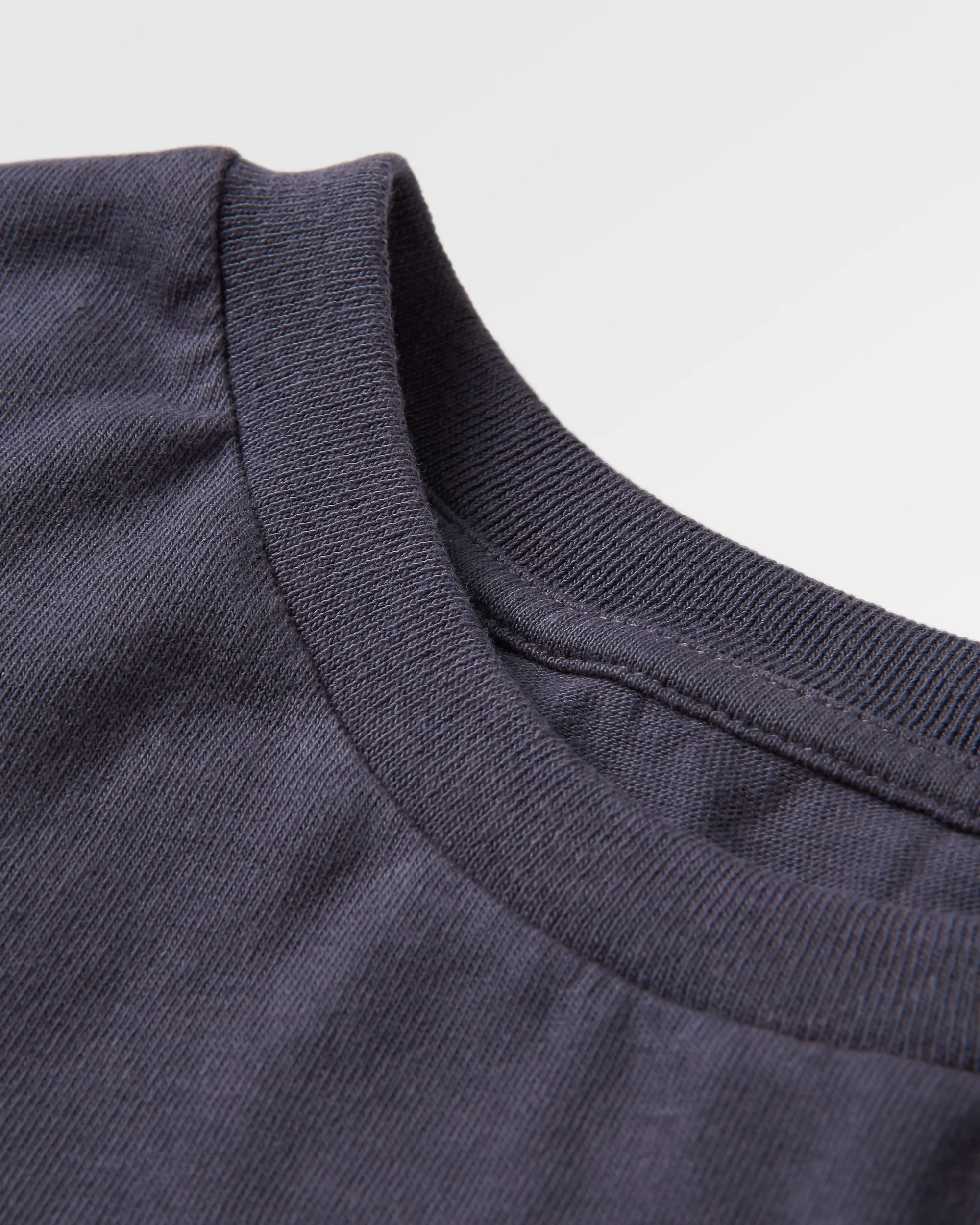 Drifters Oversized Recycled Cotton T-Shirt - Charcoal - Flatlay