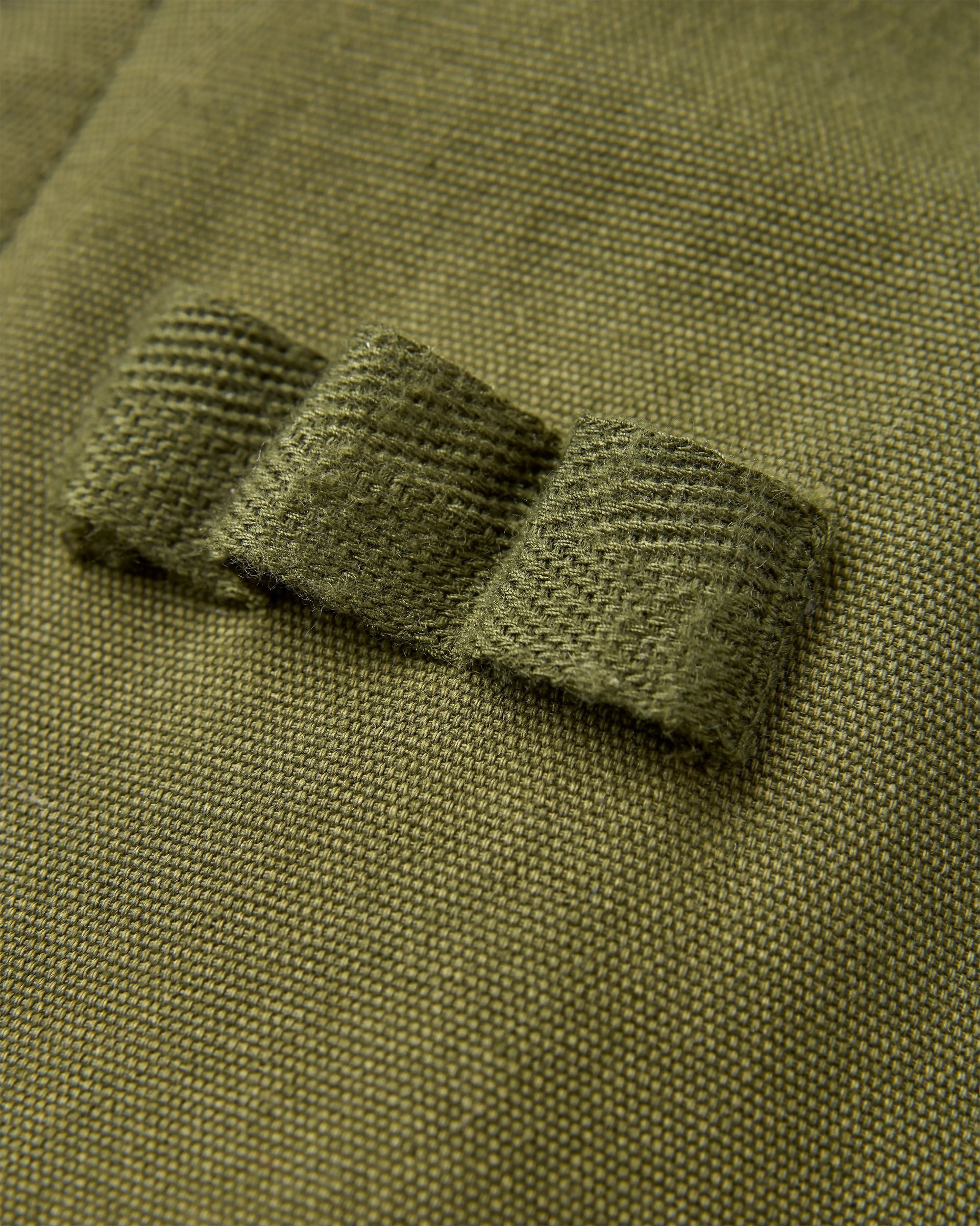 Explorers Organic Cotton Canvas Gilet - Khaki - Flatlay