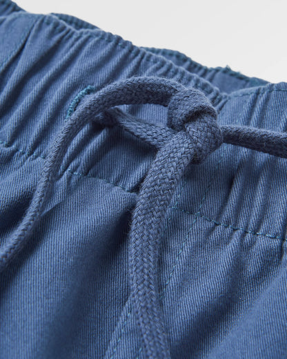 Carriso Organic Cotton Short - Dark Denim - Flatlay