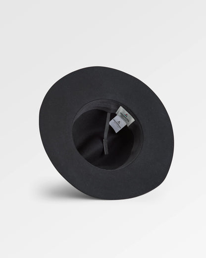 Outback Fedora - Black - Flatlay