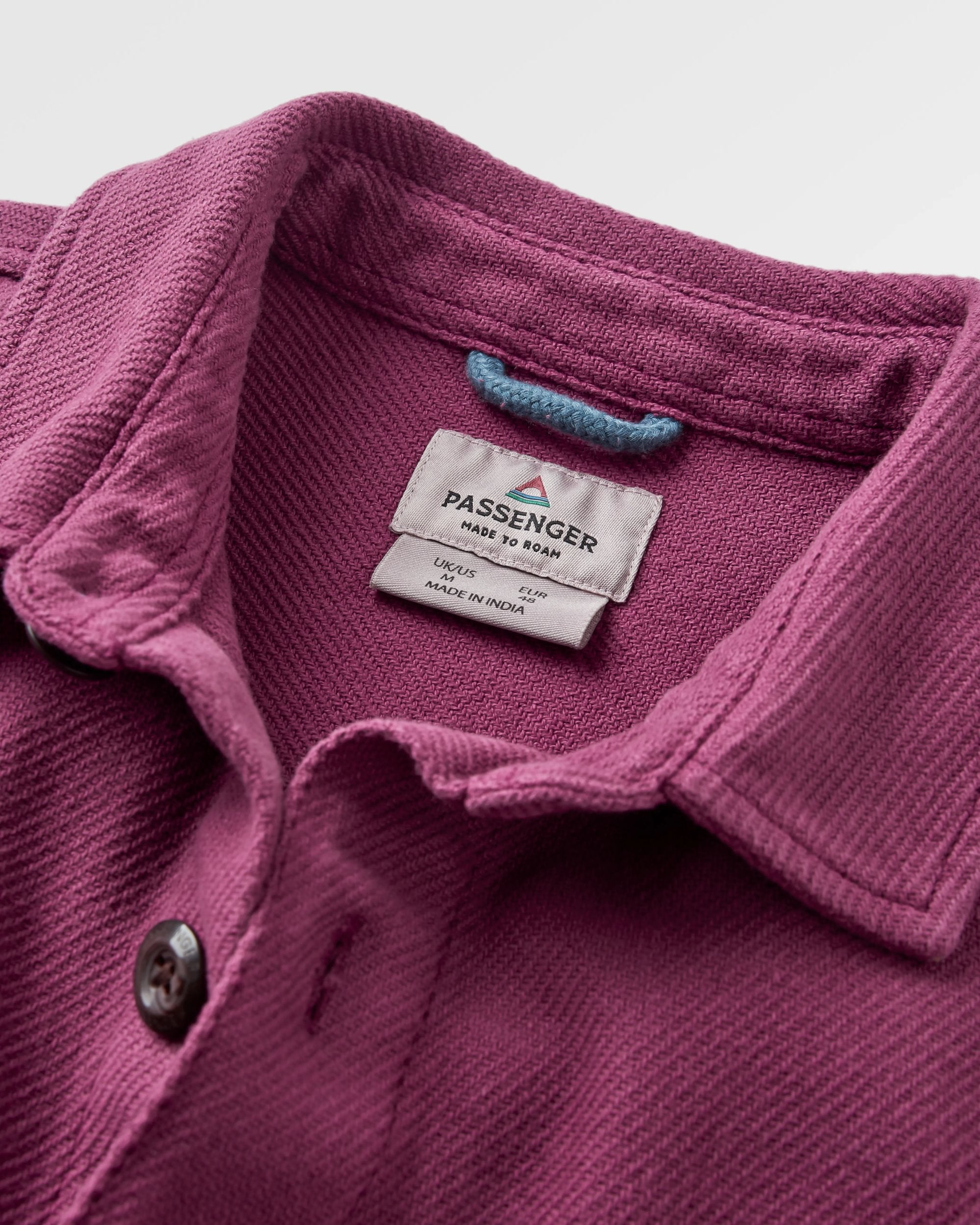 Island Twill Shirt - Warm Berry - Flatlay