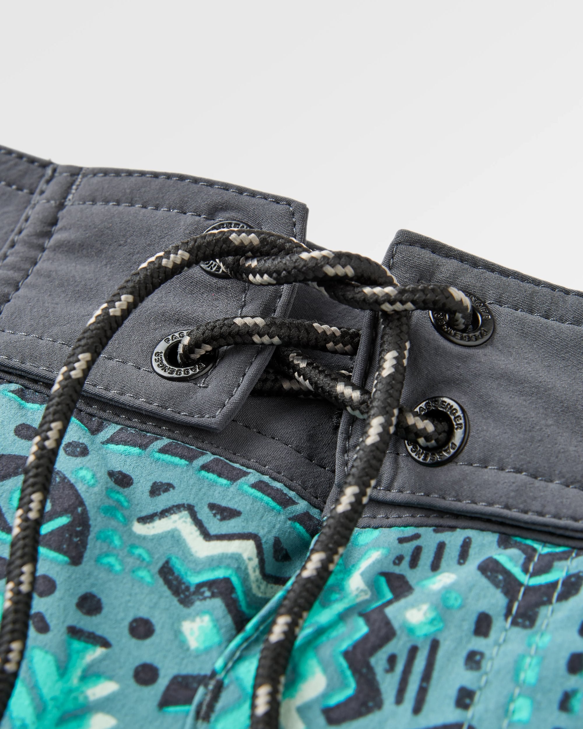 Cruiser Netplus® Recycled 19" Boardshort - Elemental Geo Arctic - Flatlay