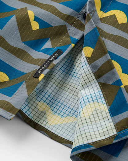 365 Recycled Active Shirt - Views Dark Olive - Flatlay