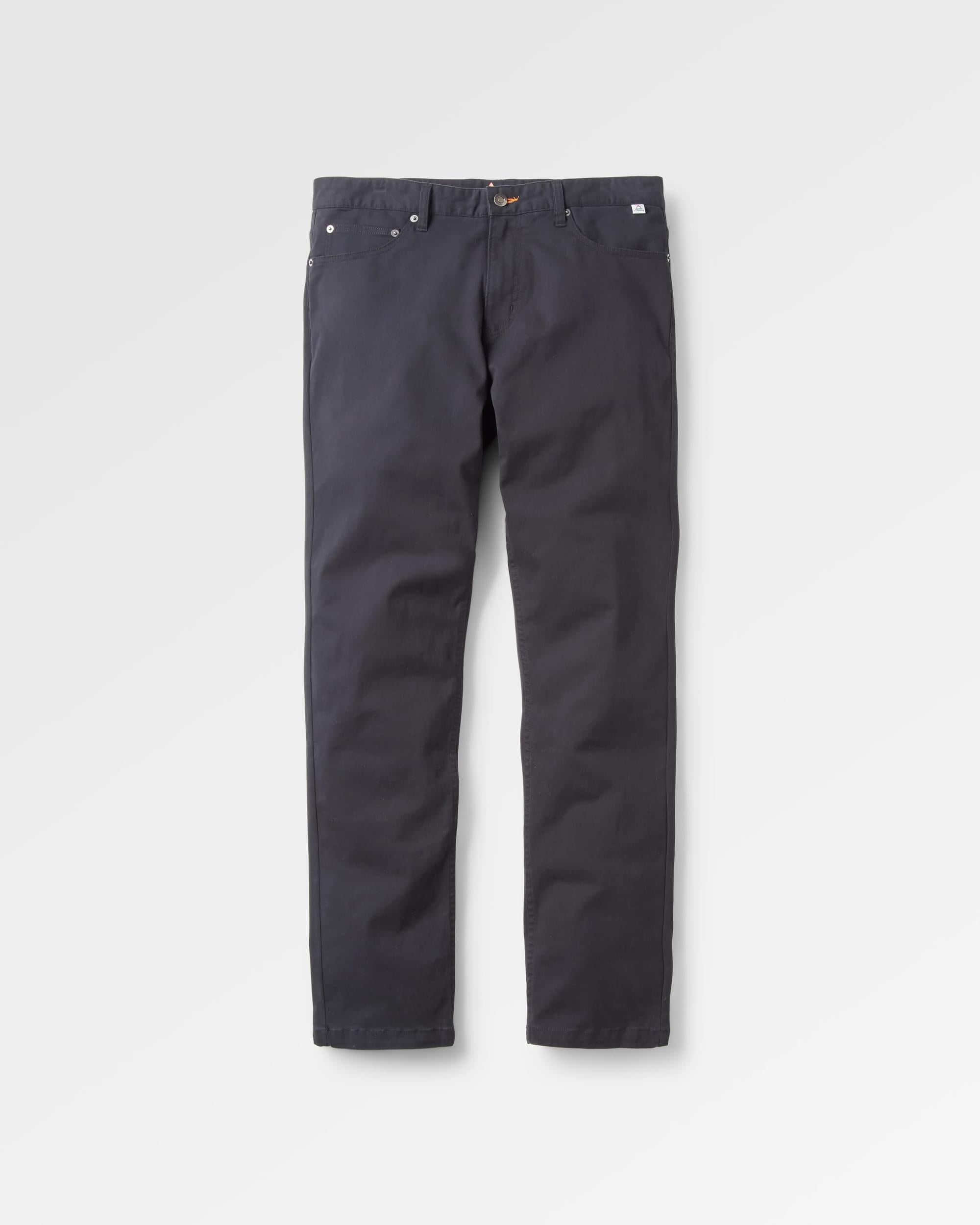365 5 Pocket Trouser - Black - Flatlay