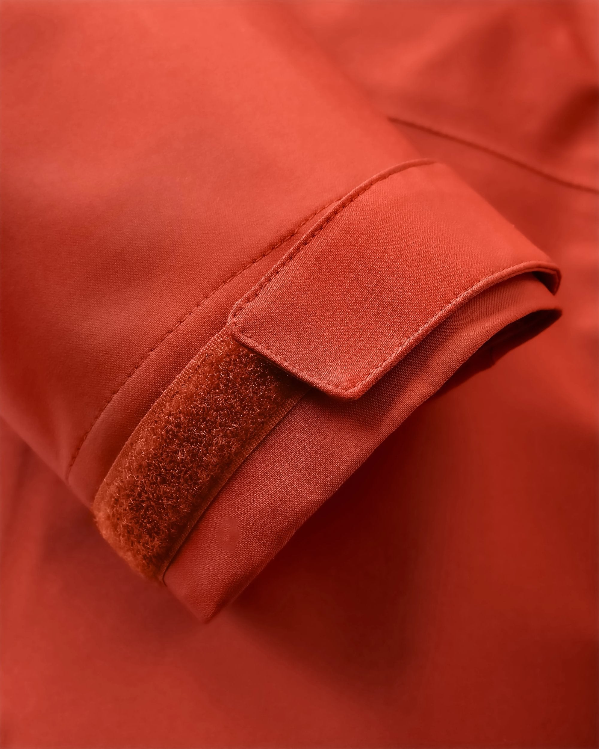 Five Season Recycled Waterproof Jacket - Red Ochre - Flatlay