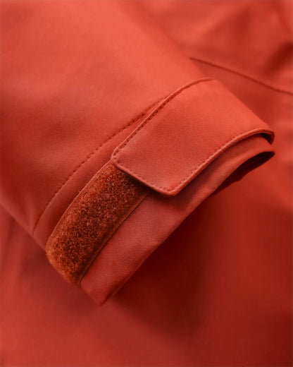 Five Season Recycled Waterproof Jacket - Red Ochre - Flatlay
