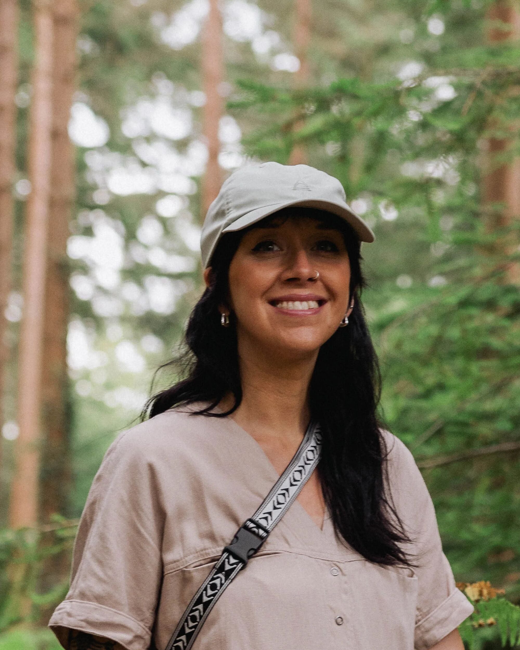 Classic Light Recycled 6 Panel Cap - Pistachio - Lifestyle - Female