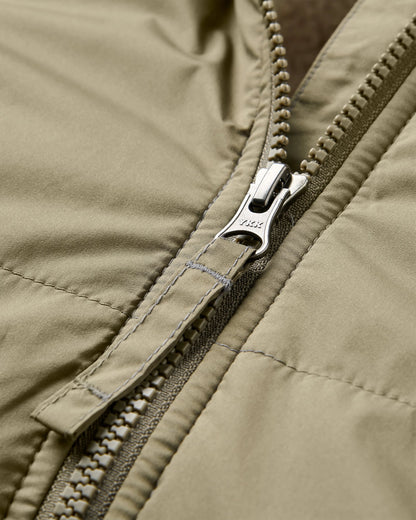 Flora Sherpa Lined Gilet - Dusty Olive - Flatlay