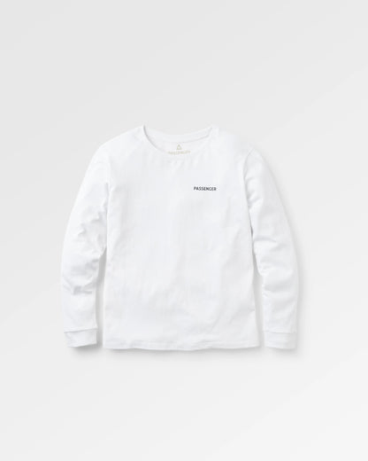 Roamer Recycled Cotton LS T-Shirt - White - Flatlay