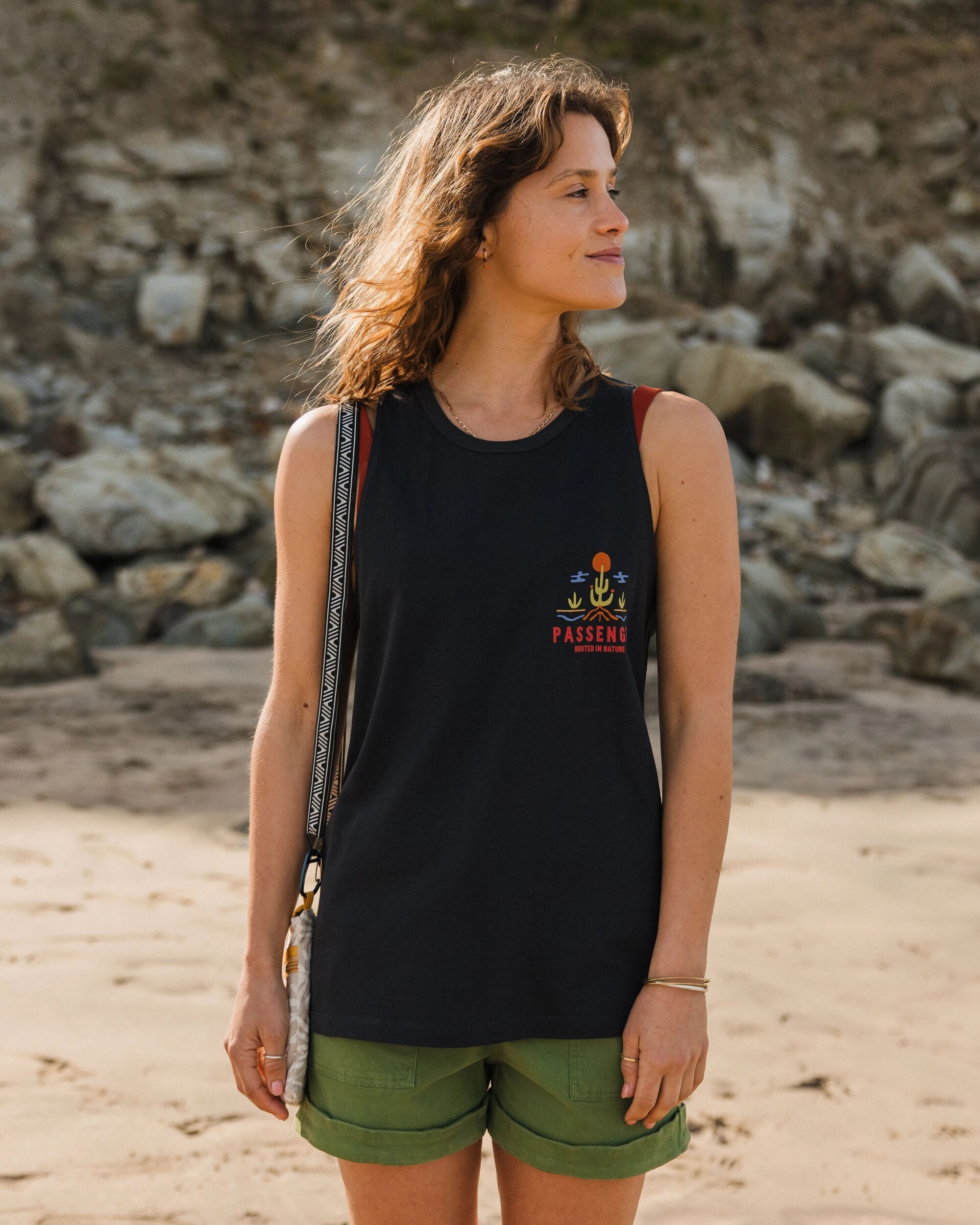 Planted Recycled Cotton Vest - Black - Lifestyle