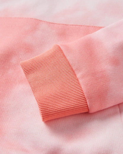 Rediscover Printed Hoodie - Tie Dye Shell Pink