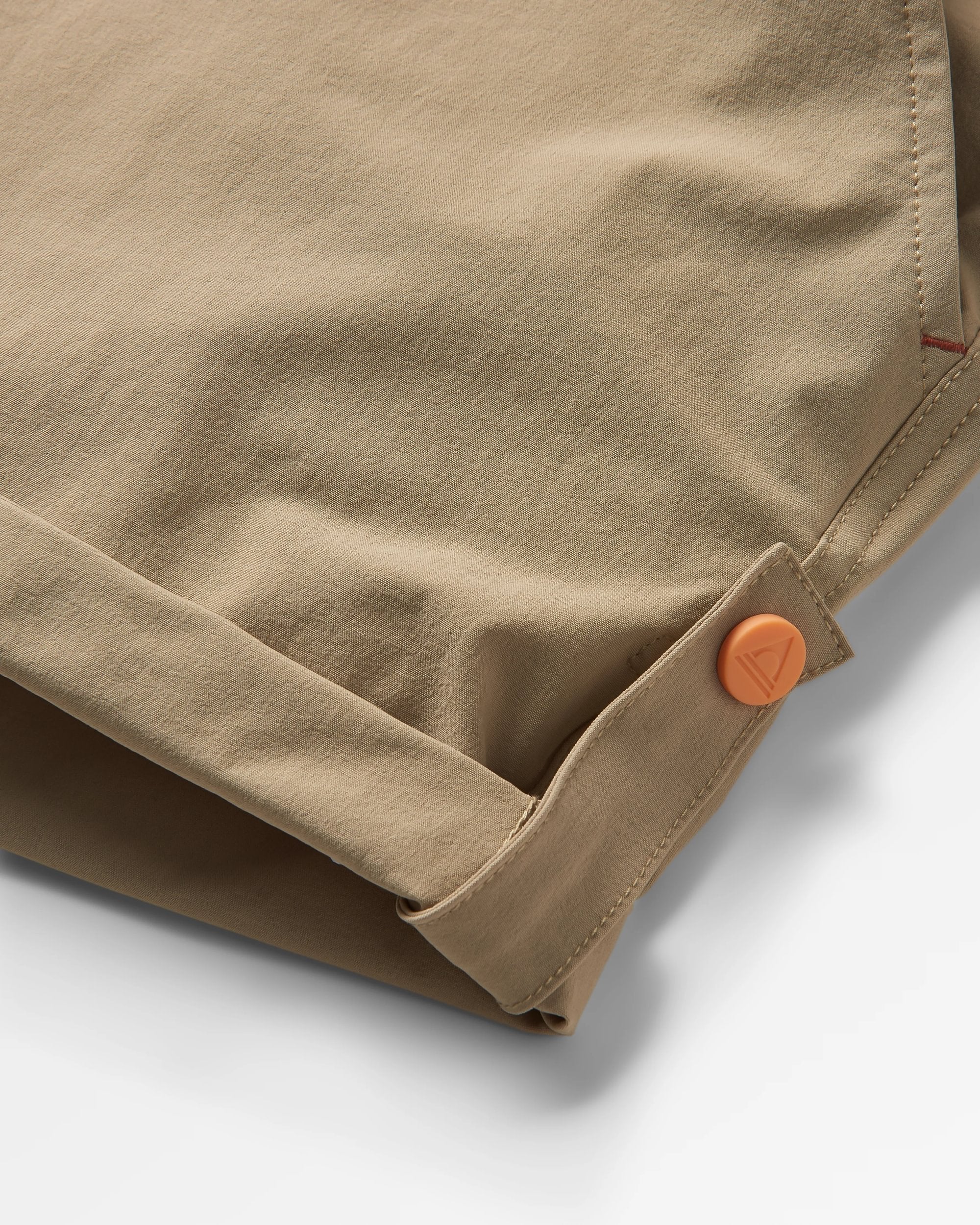 365 Trail Roll-Up Short - Chinchilla Brown - Flatlay