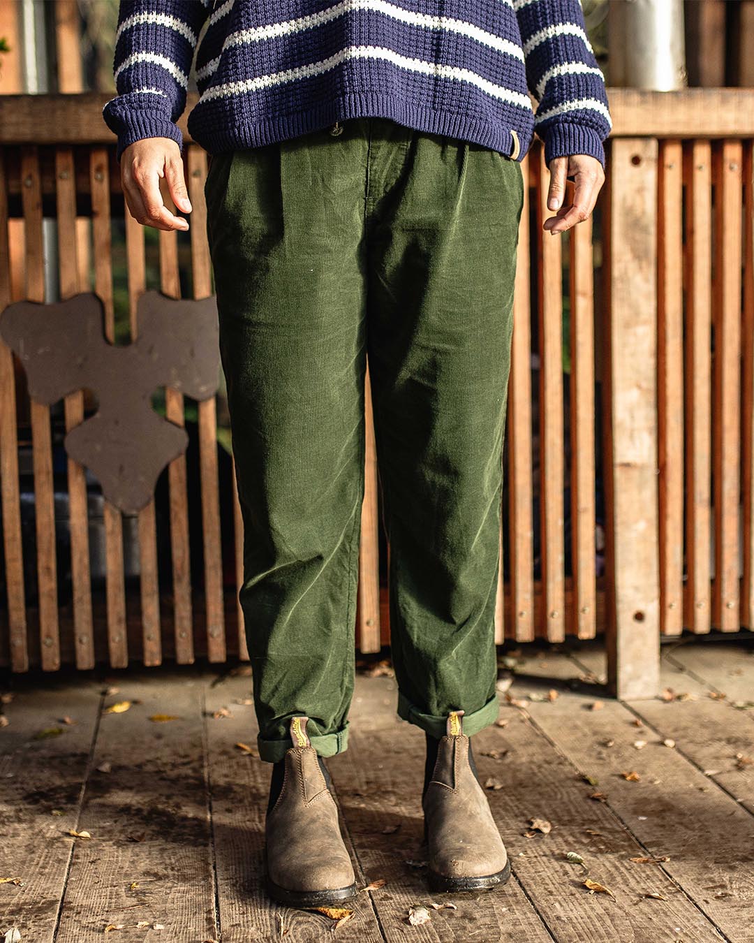 Compass Recycled Cord Trouser Fir Tree – Passenger