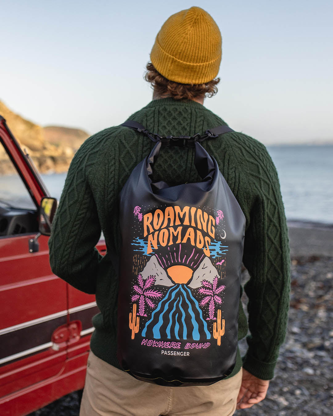 Tide 30L Recycled Dry Bag  - Roaming Nomads - Lifestyle - Male