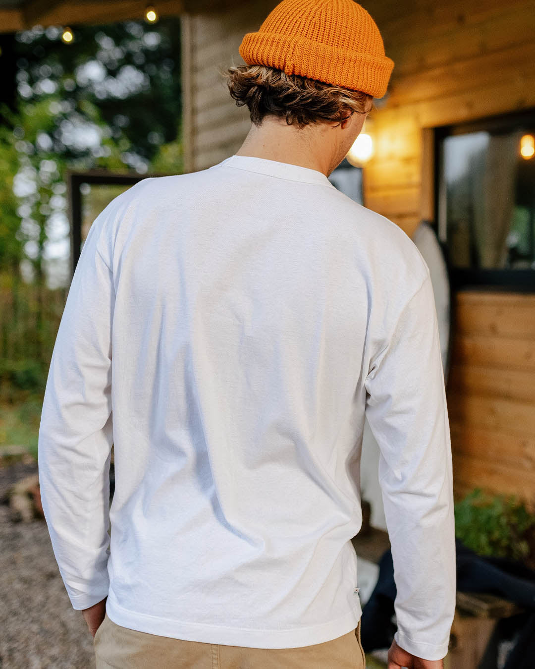 Heritage Recycled Cotton Ls T-Shirt - White