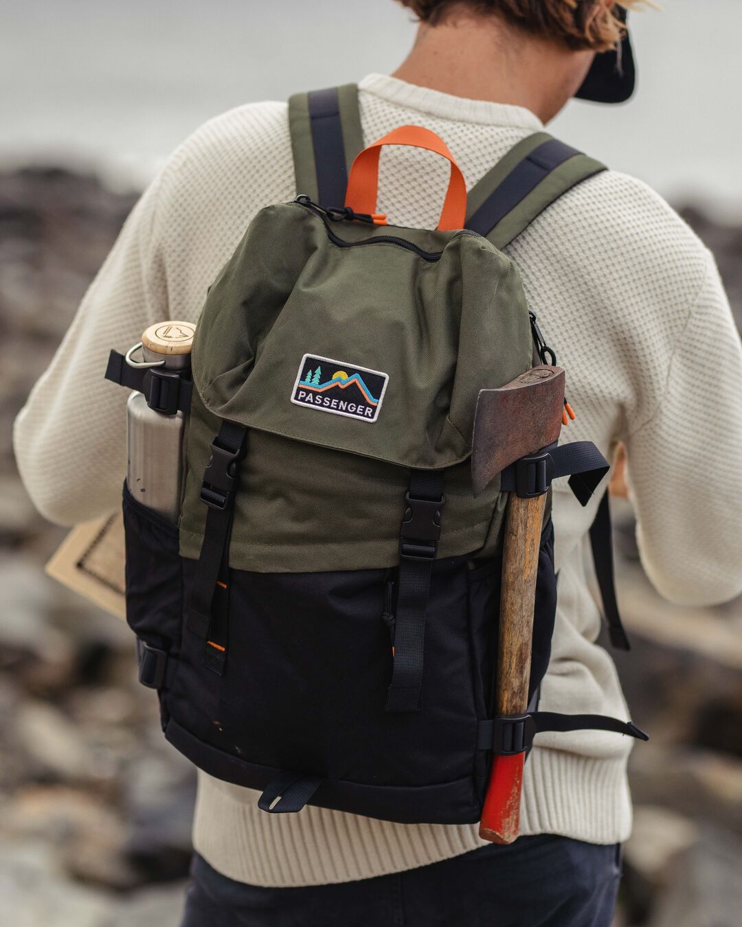 Male_Boondocker Recycled 26L Backpack - Black/Khaki