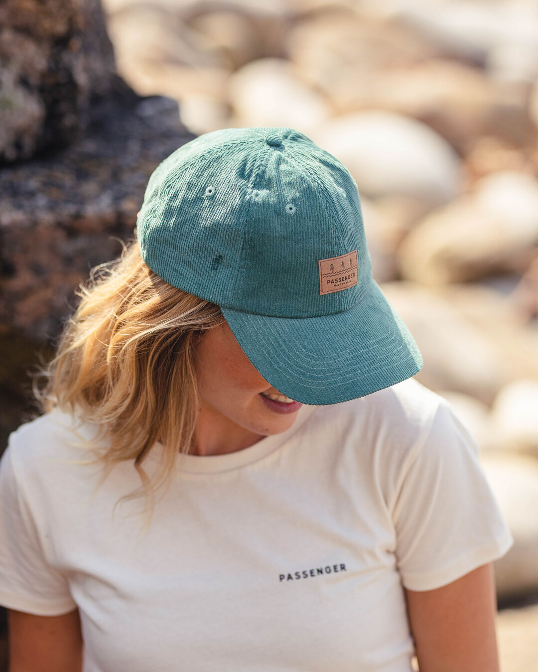 Womens_Canopy Recycled Cord Snapback Cap - Deep Sea